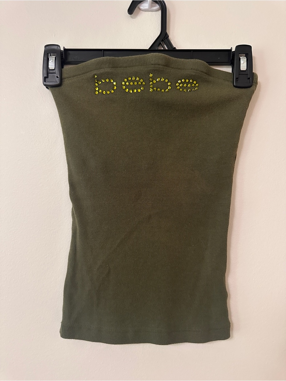 BEBE Vintage Ribbed Tube Top